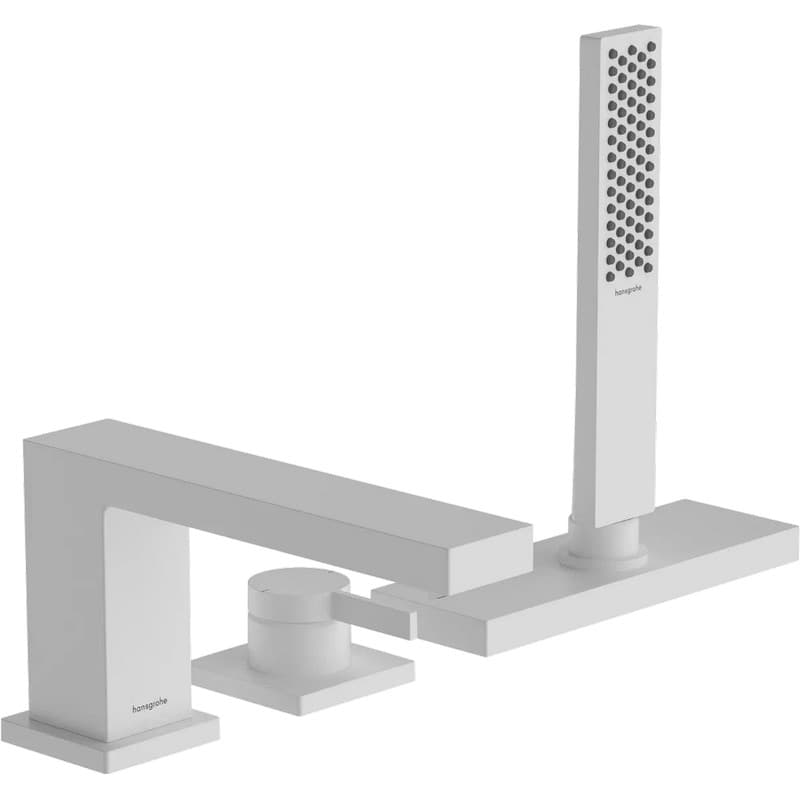 Смеситель на край ванны Tecturis E врезной на 3 отверстия с sBox Matt White Hansgrohe (73443700) Смеситель на край ванны Tecturis E врезной на 3 отверстия с sBox Matt White Hansgrohe (73443700)