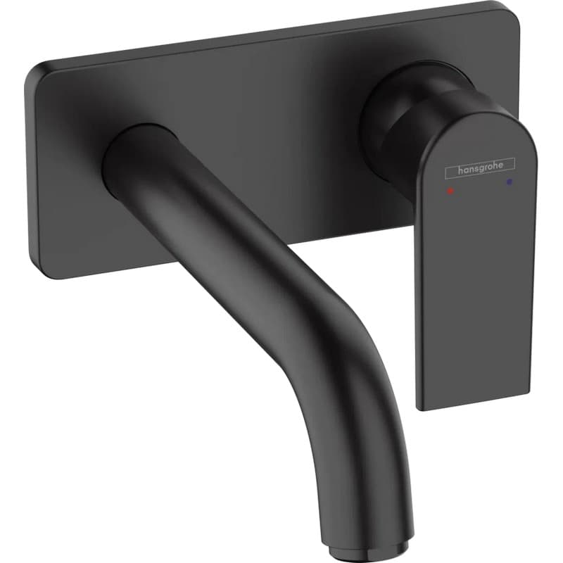Змішувач для умивальника настінний Vernis Shape 205 мм Matt Black Hansgrohe (71578670) Змішувач для умивальника настінний Vernis Shape 205 мм Matt Black Hansgrohe (71578670)