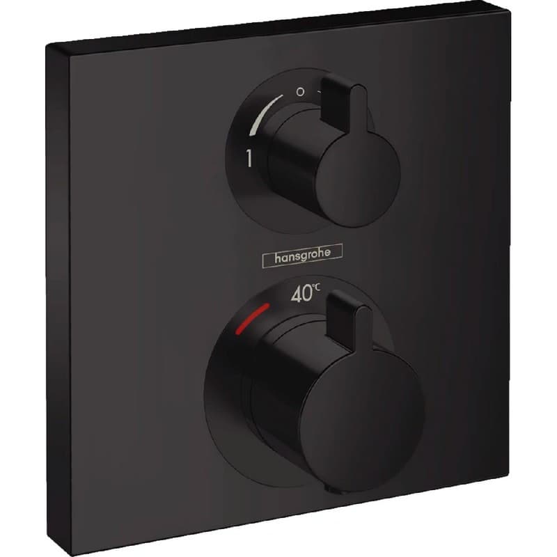 Термостат прихованого монтажу Ecostat Square 2 режиму Matt Black Hansgrohe (15714670) Термостат прихованого монтажу Ecostat Square 2 режиму Matt Black Hansgrohe (15714670)