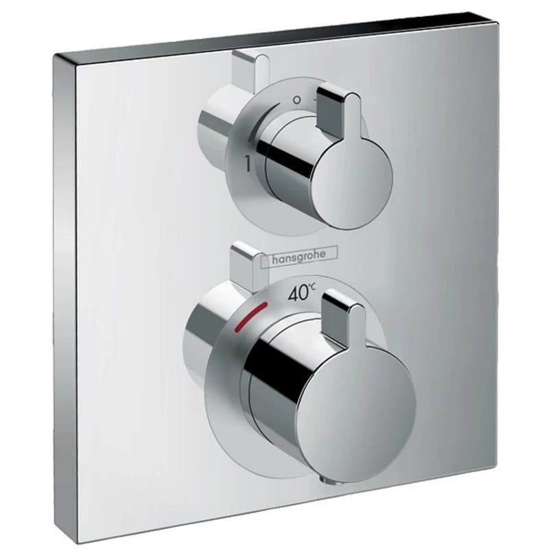 Термостат прихованого монтажу Ecostat Square 2 режиму Chrome Hansgrohe (15714000) Термостат прихованого монтажу Ecostat Square 2 режиму Chrome Hansgrohe (15714000)