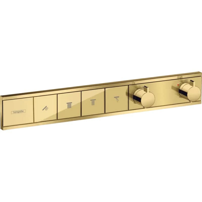 Термостат прихованого монтажу RainSelect на 4 клавіші Polished Gold Optic Hansgrohe (15382990) Термостат прихованого монтажу RainSelect на 4 клавіші Polished Gold Optic Hansgrohe (15382990)