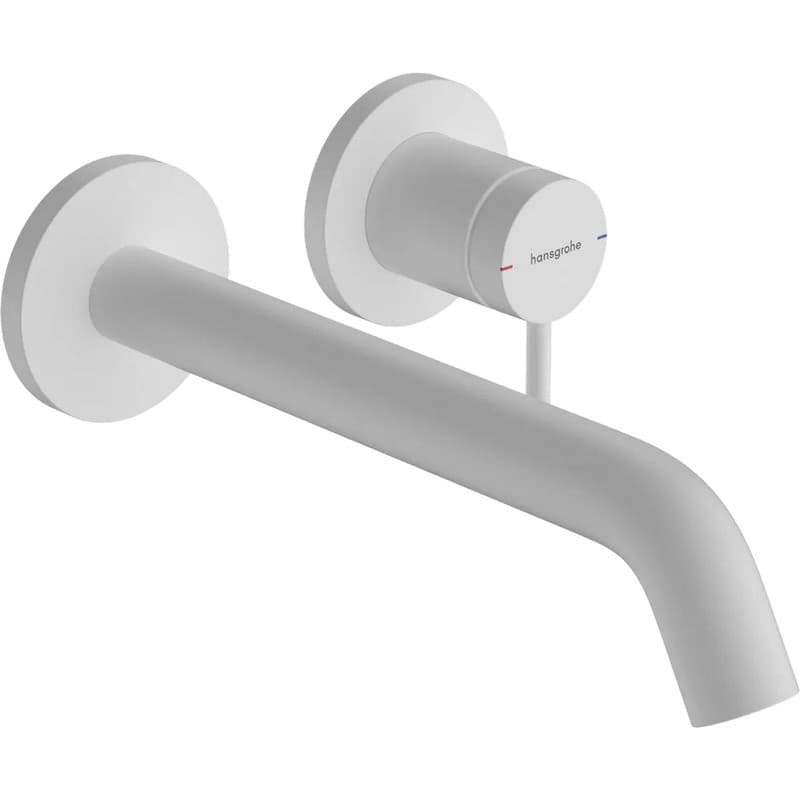 Змішувач для умивальника Tecturis S 225 зі стіни Matt White Hansgrohe (73351700) Змішувач для умивальника Tecturis S 225 зі стіни Matt White Hansgrohe (73351700)