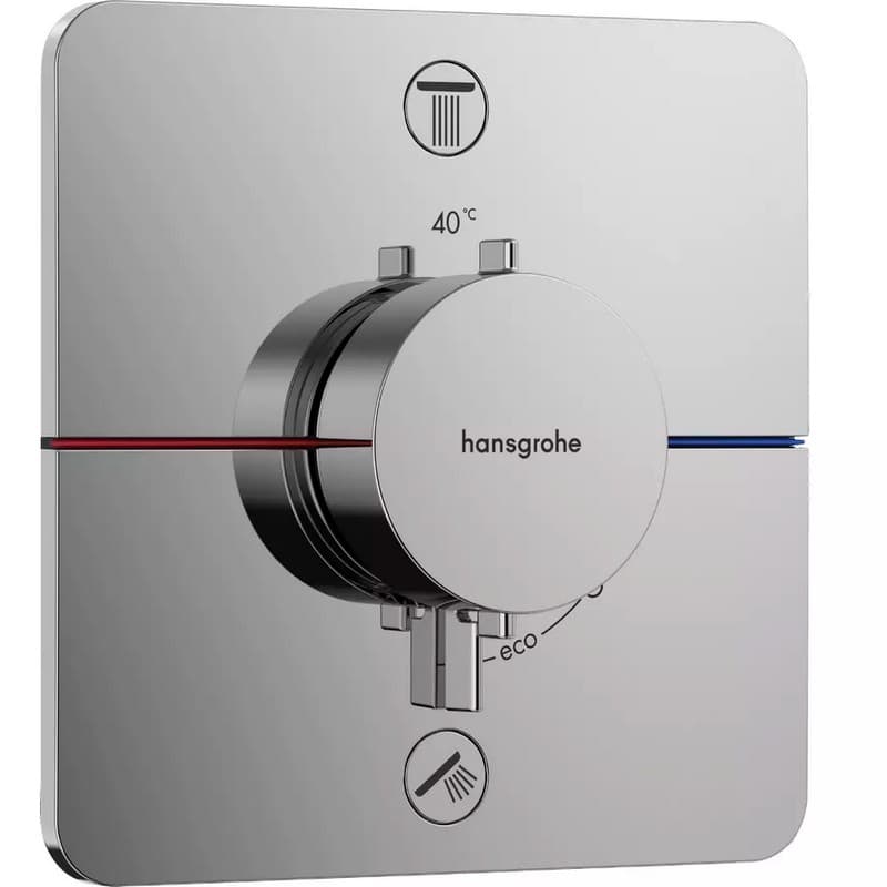 Термостат прихованого монтажу ShowerSelect Comfort Q на 2 функції Chrome Hansgrohe (15583000) Термостат прихованого монтажу ShowerSelect Comfort Q на 2 функції Chrome Hansgrohe (15583000)