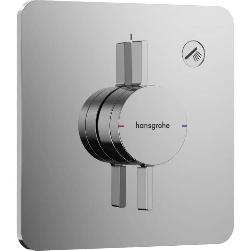 Змішувач прихованого монтажу DuoTurn Q на 1 функцію Chrome Hansgrohe (75614000) Змішувач прихованого монтажу DuoTurn Q на 1 функцію Chrome Hansgrohe (75614000)