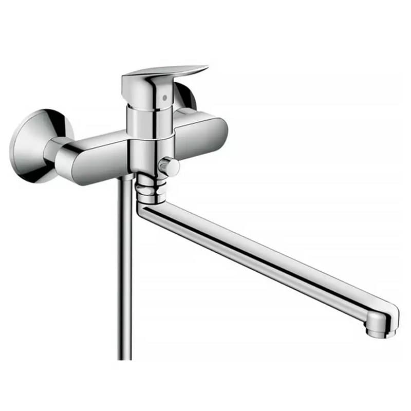 Смеситель для ванны Logis с длинным изливом Chrome Hansgrohe (71402000) Смеситель для ванны Logis с длинным изливом Chrome Hansgrohe (71402000)