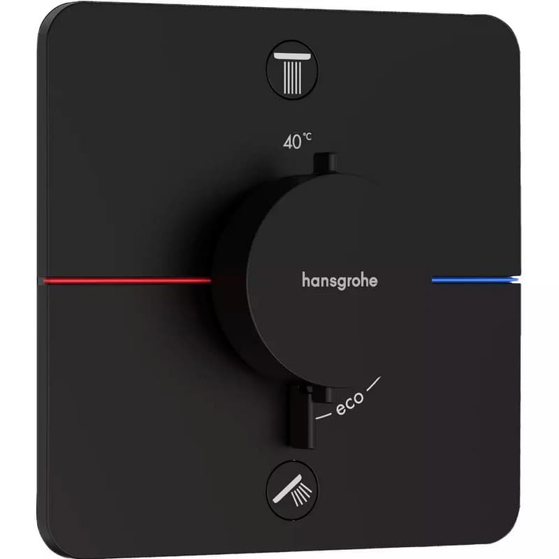 Термостат скрытого монтажа ShowerSelect Comfort Q на 2 функции Matt Black Hansgrohe (15583670) Термостат скрытого монтажа ShowerSelect Comfort Q на 2 функции Matt Black Hansgrohe (15583670)