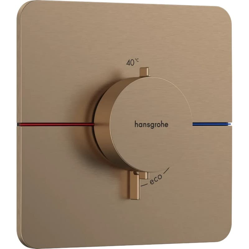 Термостат прихованого монтажу на 1 споживач ShowerSelect Comfort Q для душу Brushed Bronze Hansgrohe (15588140) Термостат прихованого монтажу на 1 споживач ShowerSelect Comfort Q для душу Brushed Bronze Hansgrohe (15588140)