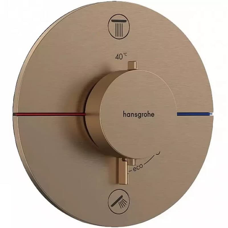 Термостат ShowerSelect Comfort S для душу прихованого монтажу Brushed Bronze Hansgrohe (15554140) Термостат ShowerSelect Comfort S для душу прихованого монтажу Brushed Bronze Hansgrohe (15554140)