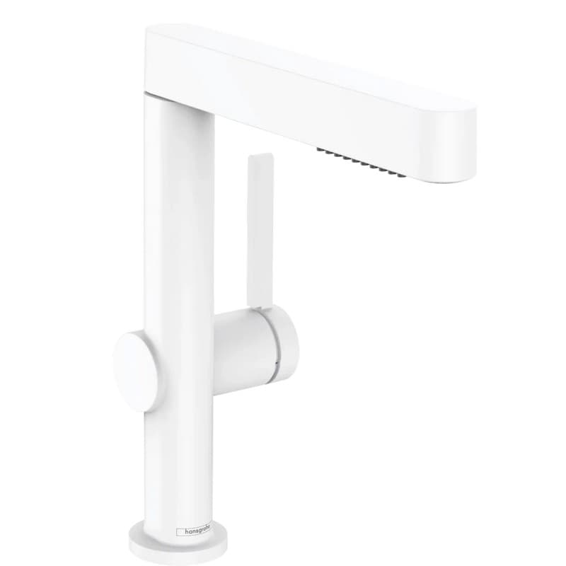 Смеситель для умывальника Finoris 230 с 2JET и push-open, Matt White Hansgrohe (76063700) Смеситель для умывальника Finoris 230 с 2JET и push-open, Matt White Hansgrohe (76063700)