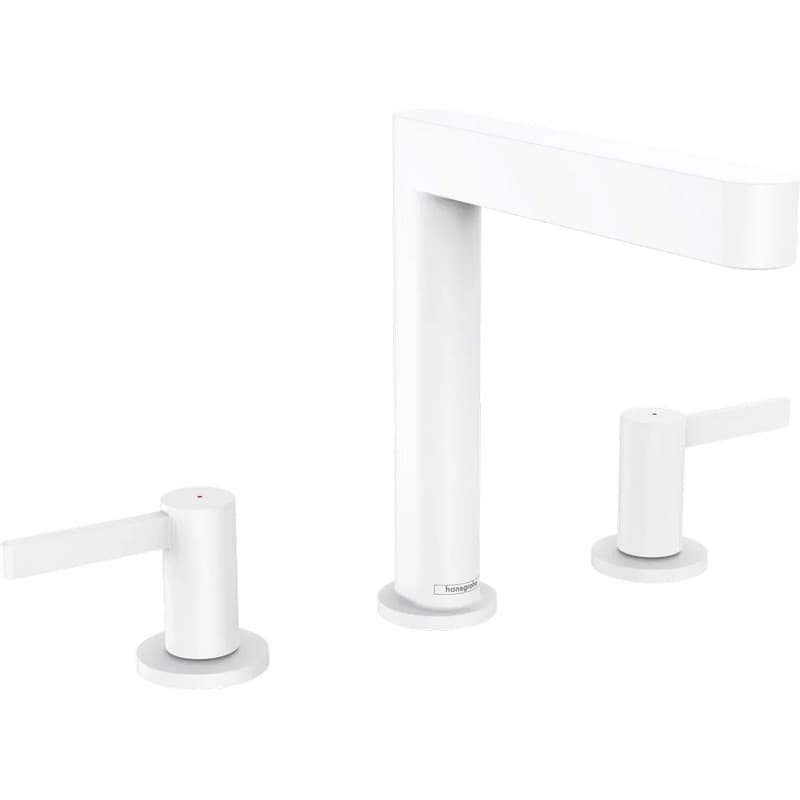 Смеситель Finoris 160 на 3 отверстия с донным клапаном Push-Open, Matt White Hansgrohe (76034700) Смеситель Finoris 160 на 3 отверстия с донным клапаном Push-Open, Matt White Hansgrohe (76034700)