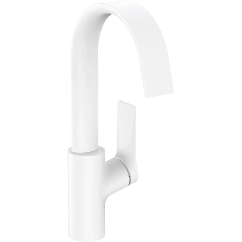 Смеситель для умывальника Vivenis 210 с донным клапаном pop-up Matt White Hansgrohe (75030700)