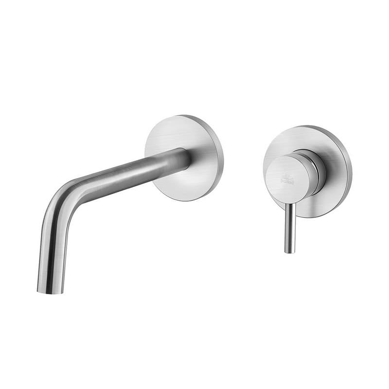 Смеситель для умывальника Light, настенный, излив 24.8 см, Steel Looking (LIG007ST70) Paffoni Смеситель для умывальника Light, настенный, излив 24.8 см, Steel Looking (LIG007ST70) Paffoni