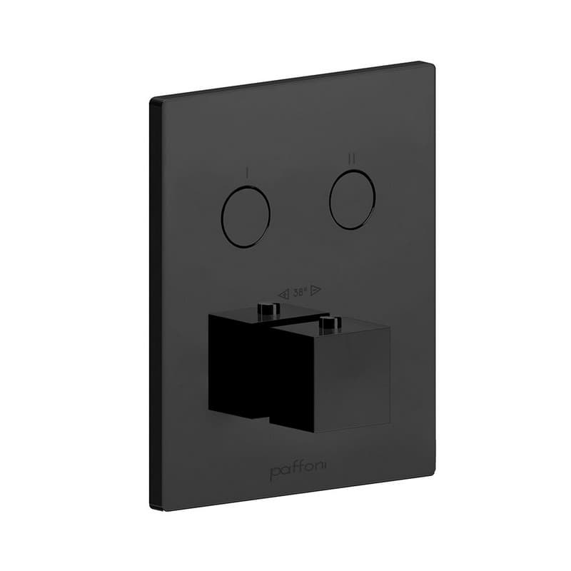 Термостат для душа (наружная часть) Compact box (2 функции), черный матовый (CPT518NO) Paffoni Термостат для душа (наружная часть) Compact box (2 функции), черный матовый (CPT518NO) Paffoni
