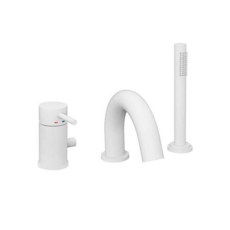 Змішувач для ванни Light MAX FLOW вбудований на три отвори, білий (LIG047BO) Paffoni Змішувач для ванни Light MAX FLOW вбудований на три отвори, білий (LIG047BO) Paffoni