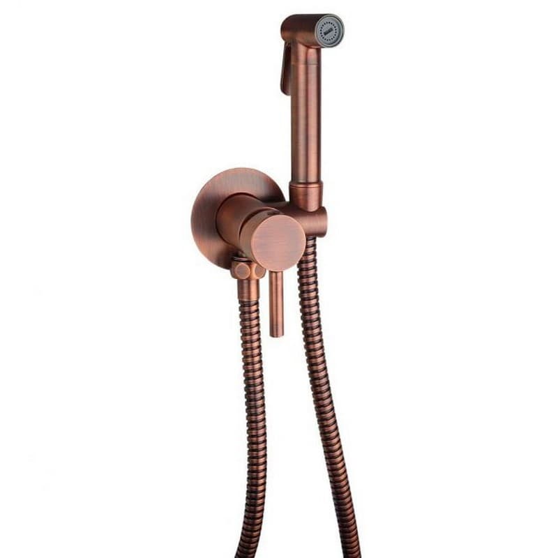 Гигиенический душ со смесителем Tweet Round Mix, Brushed Copper (ZDUP110RMSP) Paffoni