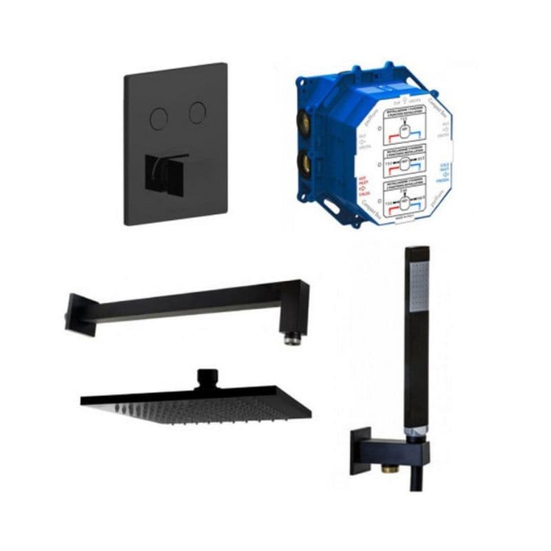 Душевый набор Compact-M Quadro, черный (Kit Compact-M Quadro Nero) Paffoni Душевый набор Compact-M Quadro, черный (Kit Compact-M Quadro Nero) Paffoni