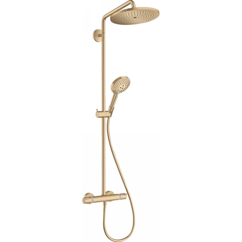 Душова система Croma Select S 280 1jet Showerpipe з термостатом Brushed Bronze Hansgrohe (26890140) Душова система Croma Select S 280 1jet Showerpipe з термостатом Brushed Bronze Hansgrohe (26890140)