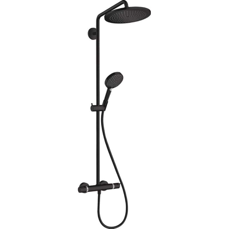 Душова система Croma Select S 280 1jet Showerpipe з термостатом Matt Black Hansgrohe (26890670) Душова система Croma Select S 280 1jet Showerpipe з термостатом Matt Black Hansgrohe (26890670)