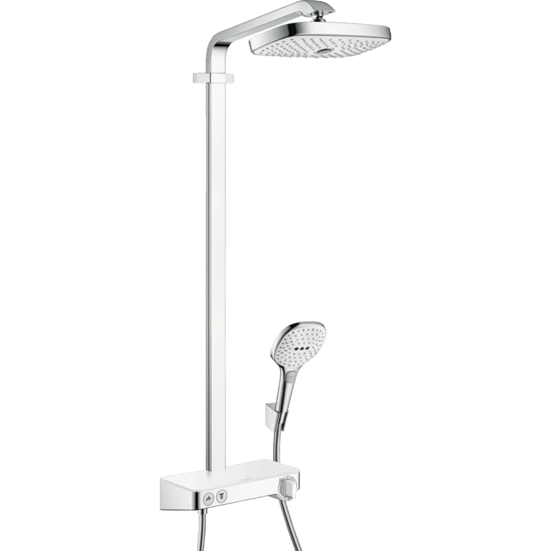 Душова система Raindance SelectE Showerpipe 300 2Jet з термостатом White/Chrome Hansgrohe (27126400) Душова система Raindance SelectE Showerpipe 300 2Jet з термостатом White/Chrome Hansgrohe (27126400)