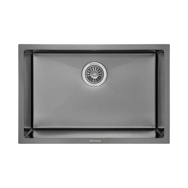 Мойка стальная Under top L STEEL S201 black (650*430*220mm) GRANADO Мойка стальная Under top L STEEL S201 black (650*430*220mm) GRANADO