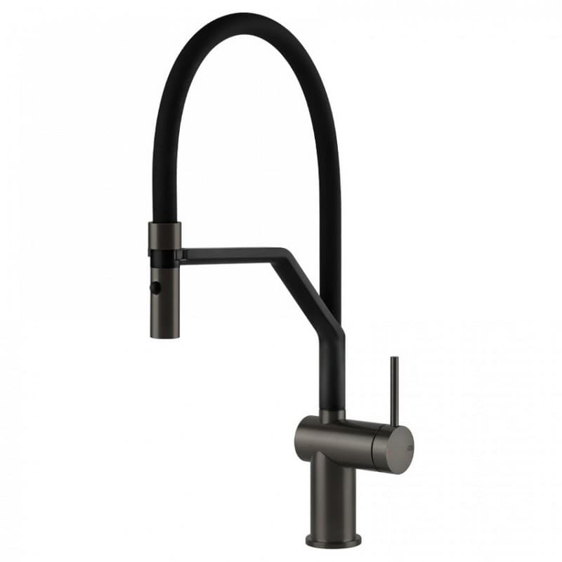 Смеситель для кухни Inedito Black Metal Brushed GHRC (60429126) Gessi