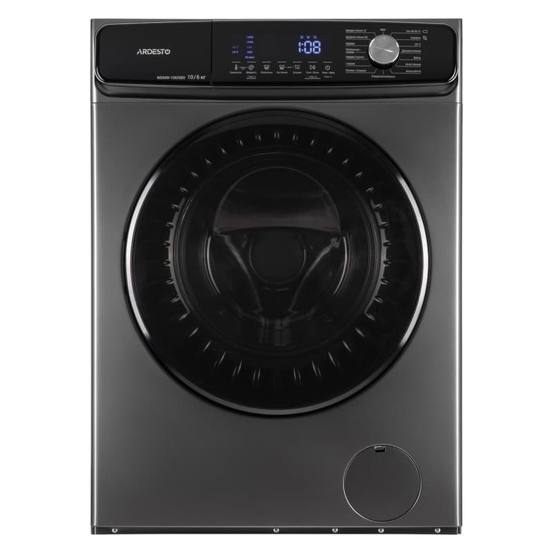 Прально-сушильна машина WDMW-106ISBD 10(6)кг, сріблястий ARDESTO Прально-сушильна машина WDMW-106ISBD 10(6)кг, сріблястий ARDESTO