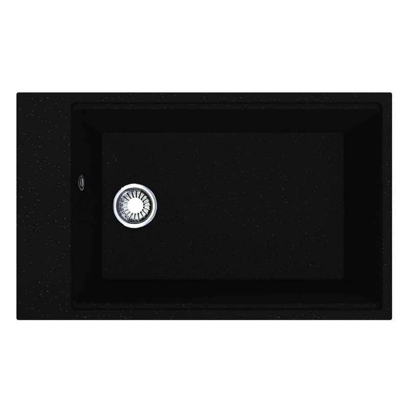 Кухонна мийка LAGOON 760 black shine mirastone Miraggio Кухонна мийка LAGOON 760 black shine mirastone Miraggio