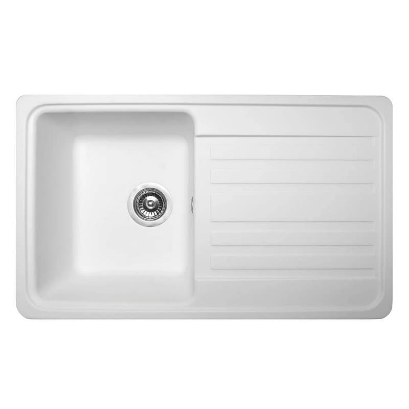 Кухонна мийка VERSAL white mirastone Miraggio