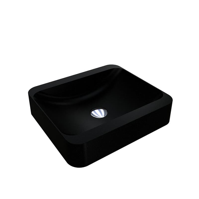 Умивальник GENEVA MIRASTONE black shine mirastone Miraggio