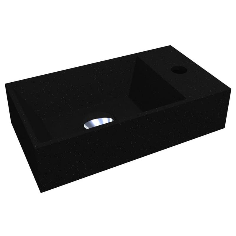 Умивальник COPPER 400 MIRASTONE black shine mirastone Miraggio