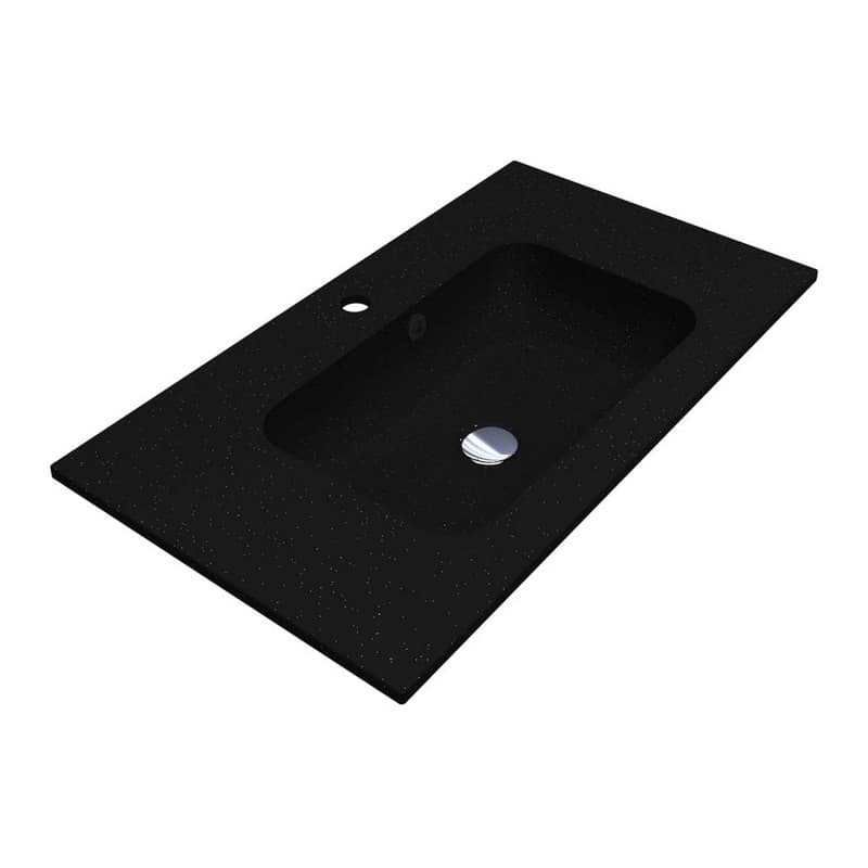 Умивальник DELLA 800 MIRASTONE black shine mirastone Miraggio Умивальник DELLA 800 MIRASTONE black shine mirastone Miraggio