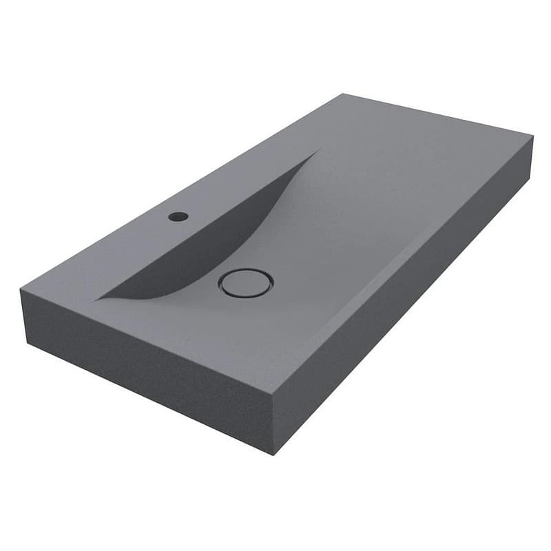 Умивальник VIOLA 1000 L MIRASTONE gray mirastone Miraggio