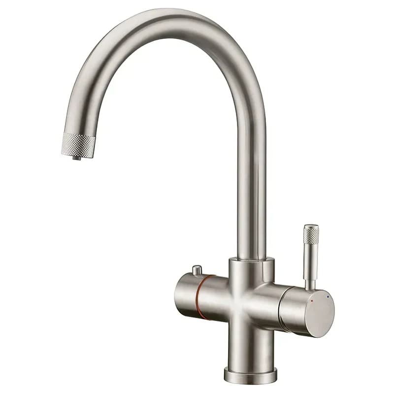 Змішувач FKM 9840 Inox з подачею кип'яченої води і бойлером Fabiano Змішувач FKM 9840 Inox з подачею кип'яченої води і бойлером Fabiano