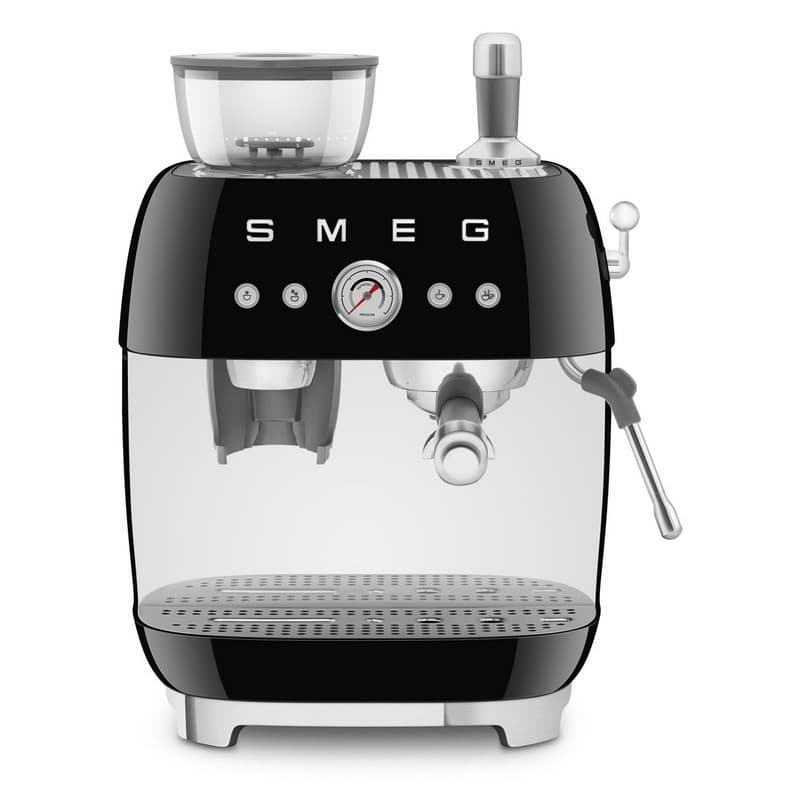 Кавоварка еспресо з EGF03BLMEU вбудованою кавомолкою чорний матовий Smeg (50'S RETRO STYLE) Кавоварка еспресо з EGF03BLMEU вбудованою кавомолкою чорний матовий Smeg (50'S RETRO STYLE)