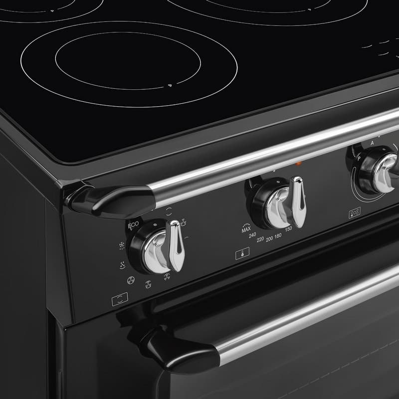 Варильний центр TR90IMBL 90 см чорний Smeg (VICTORIA) Варильний центр TR90IMBL 90 см чорний Smeg (VICTORIA)