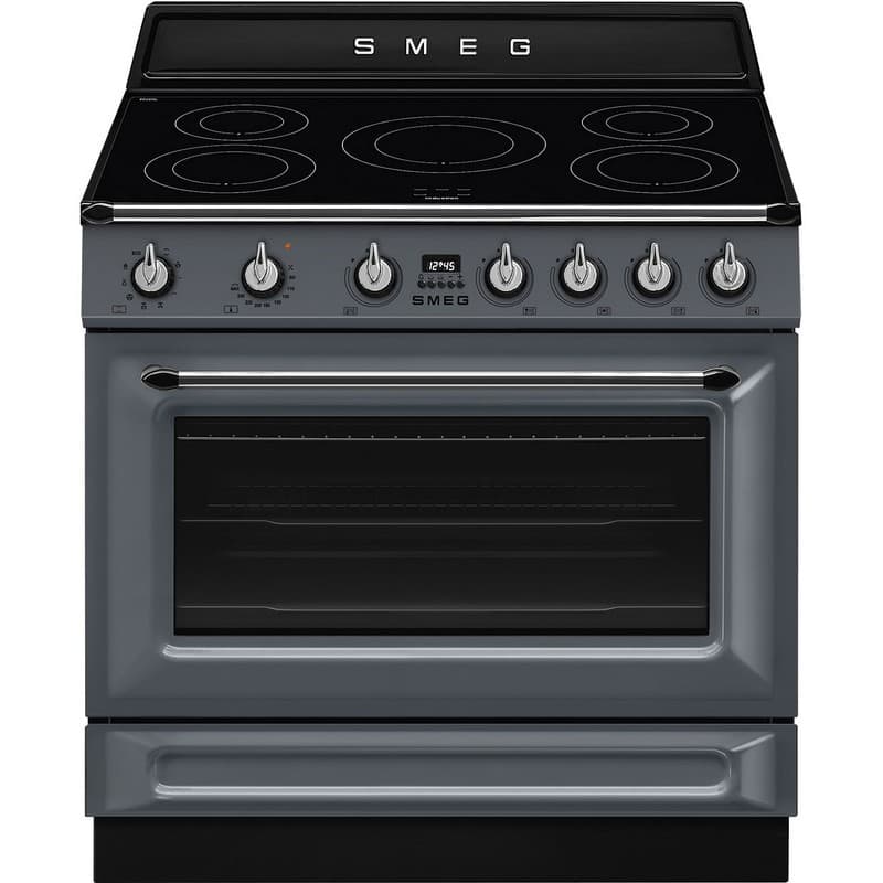 Варильний центр TR90IMGR 90 см сірий Smeg (VICTORIA) Варильний центр TR90IMGR 90 см сірий Smeg (VICTORIA)