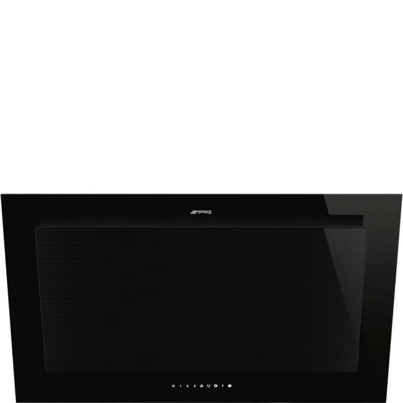 Витяжка пристінна KV194B3 90 см, AutoVent 2.0, чорний Smeg (LINEA) Витяжка пристінна KV194B3 90 см, AutoVent 2.0, чорний Smeg (LINEA)