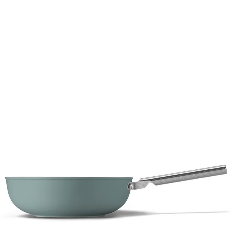 Сковорідка WOK WOF3002EGM 30 см, керамічне покриття, смарагдовий матовий Smeg (50'S RETRO STYLE) Сковорідка WOK WOF3002EGM 30 см, керамічне покриття, смарагдовий матовий Smeg (50'S RETRO STYLE)