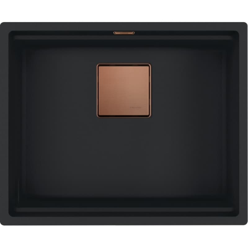 Мийка з сифоном граніт KNG 110-52 Copper Editionn чорний матовий (мпс) Franke (125.0755.504)