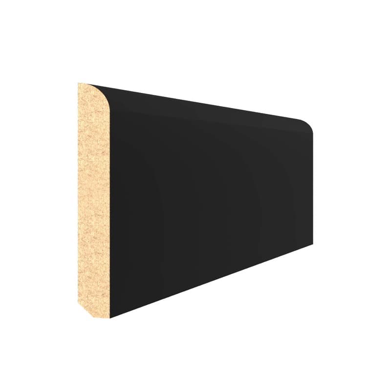 Плінтус MDF AGT SPR-7011 723 Чорний шовк Soft Touch 2800х100х16 мм (уп.8 шт.)