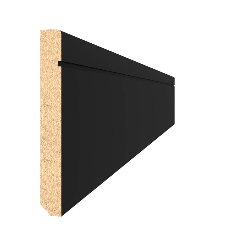 Плінтус MDF AGT SPR-9029 723 Чорний шовк (уп.10 шт.) Плінтус MDF AGT SPR-9029 723 Чорний шовк (уп.10 шт.)