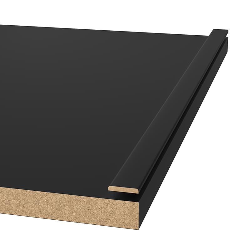 Декоративный профиль МДФ AGT MP-1115 723 Черный шелк Soft Touch 2800х3х18мм Декоративный профиль МДФ AGT MP-1115 723 Черный шелк Soft Touch 2800х3х18мм