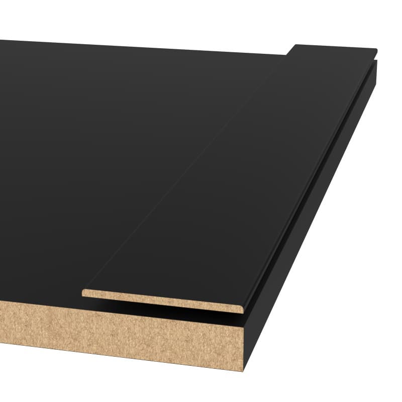 Декоративный профиль (молдинг) МДФ AGT MP-1117 723 Черный шелк Soft Touch 2800х60х3мм Декоративный профиль (молдинг) МДФ AGT MP-1117 723 Черный шелк Soft Touch 2800х60х3мм