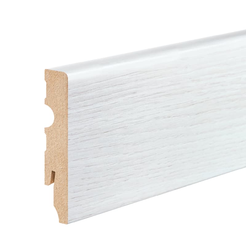 Плінтус Cezar МДФ 349 Powdear Snow 80x13x2200 мм Плінтус Cezar МДФ 349 Powdear Snow 80x13x2200 мм