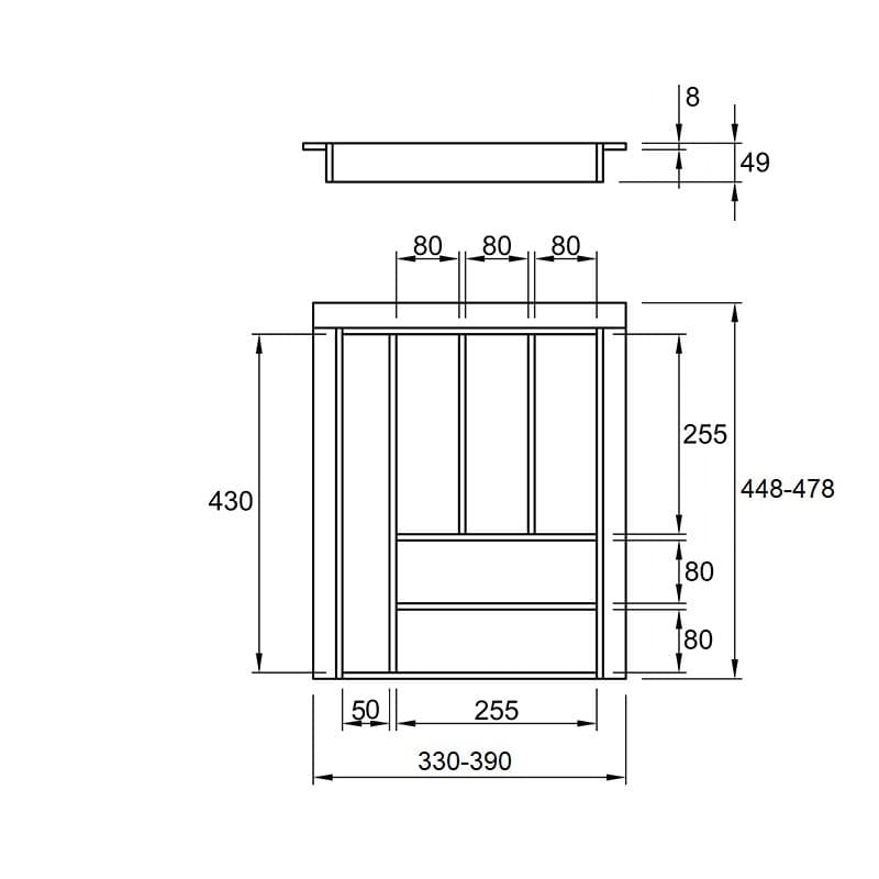 Организация классическая 450 W = 390 L = 478 (LK.390.478) Белый Организация классическая 450 W = 390 L = 478 (LK.390.478) Белый