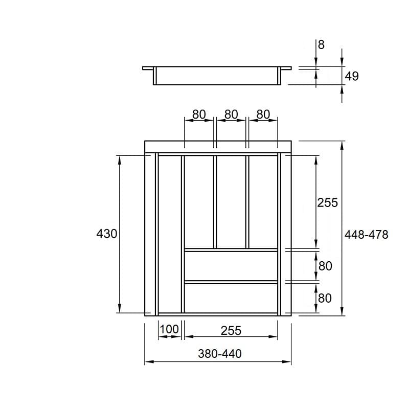 Организация классическая 500 W=440 L=478 (LK.440.478) Организация классическая 500 W=440 L=478 (LK.440.478)