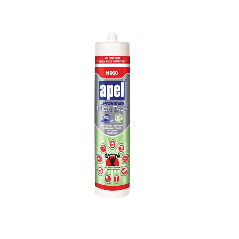 Клей-герметик Apel H660 Proseries High Tack на основе МС-гибридных полимеров 290 мл Клей-герметик Apel H660 Proseries High Tack на основе МС-гибридных полимеров 290 мл