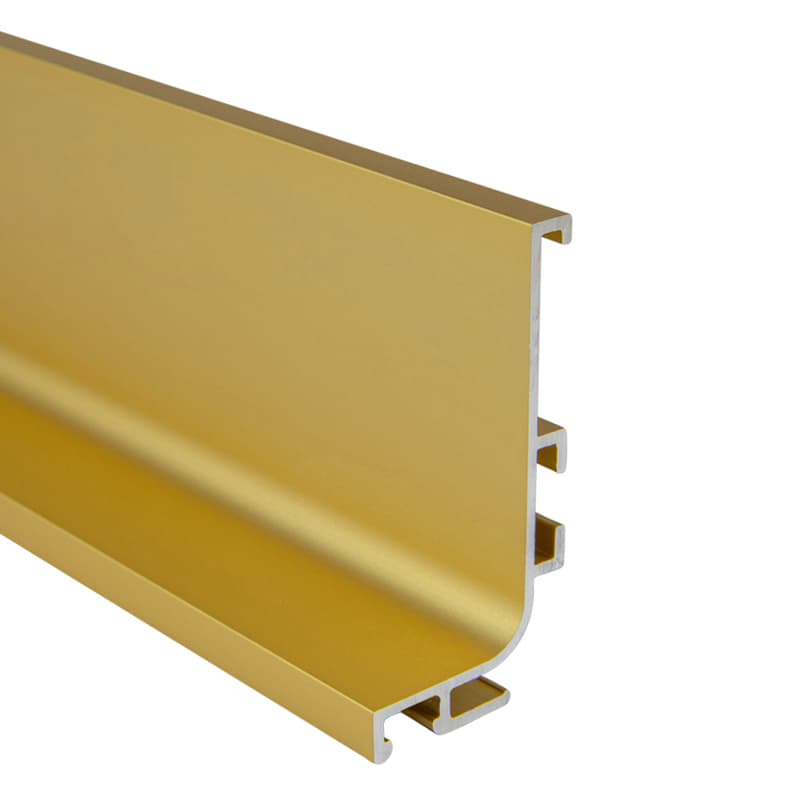 Профіль GOLA горизонтальний з пазом для LED Ferro Fiori, L = 4100 мм, type L, золото анод.