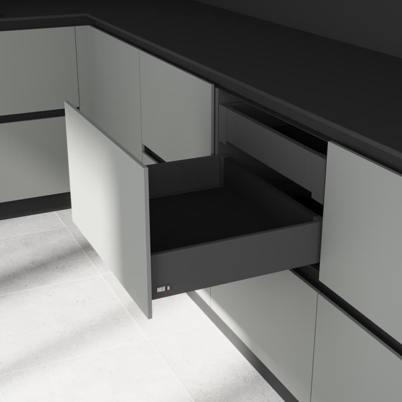 Комплект для шухляди Muller Box profi line 3D L=500 Н=95 антрацит Комплект для шухляди Muller Box profi line 3D L=500 Н=95 антрацит