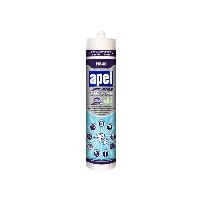 Клей-герметик Apel H640 Proseries Crystal Clear прозрачный 290 мл Клей-герметик Apel H640 Proseries Crystal Clear прозрачный 290 мл